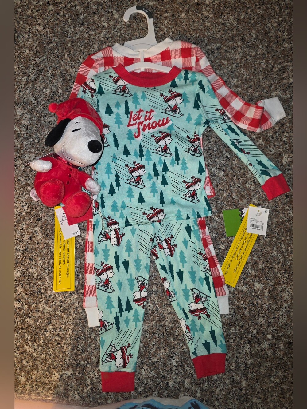 2 Ct Peanuts Pajamas & Snoopy Plush Bundle